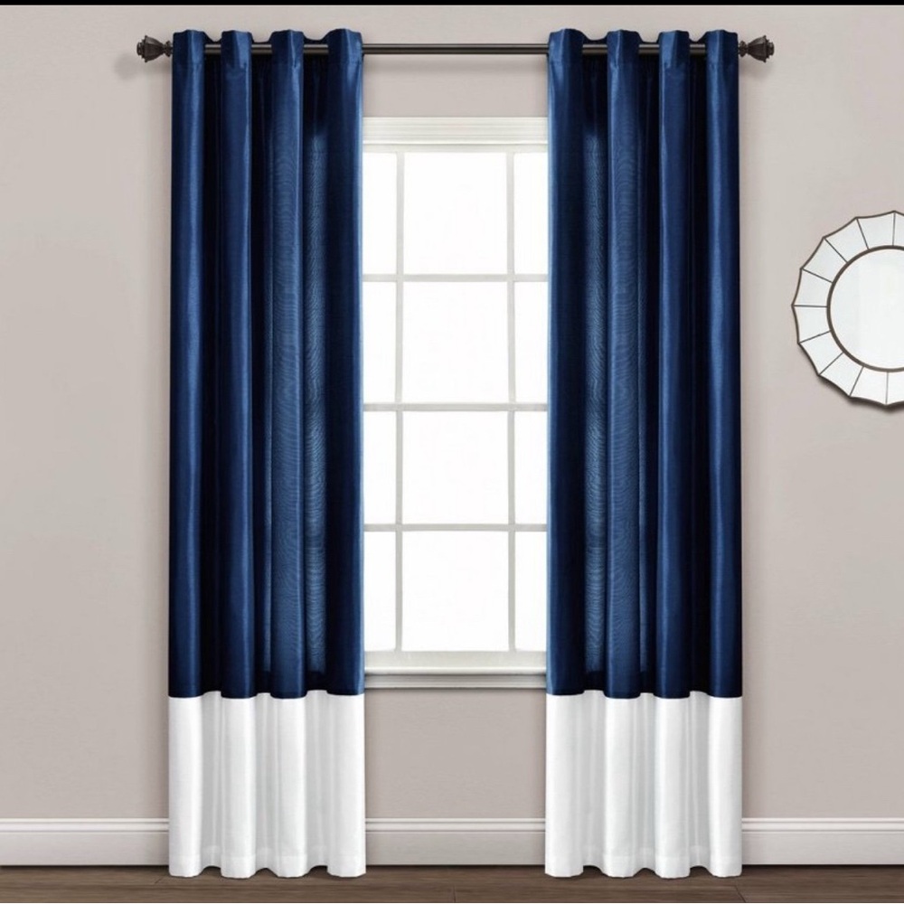 2pk 84”x54” prima light filtering window curtain panels - lush decor